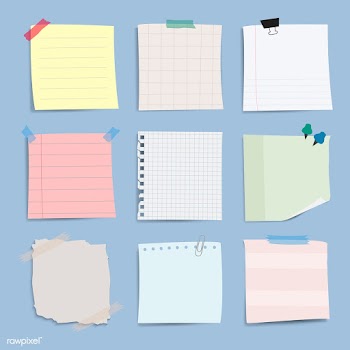 Blank reminder paper notes vector set | Free stock vector - 524944