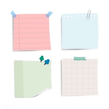 Blank reminder paper notes vector set | Free stock vector - 524967