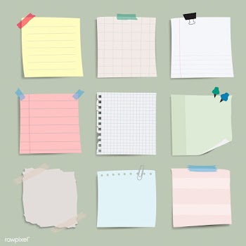 Blank reminder paper notes vector set | Free stock vector - 524985
