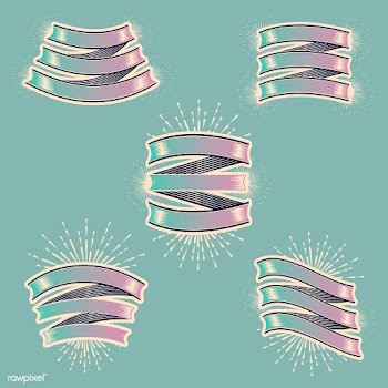Blank ribbon banners | Free stock vector - 581728