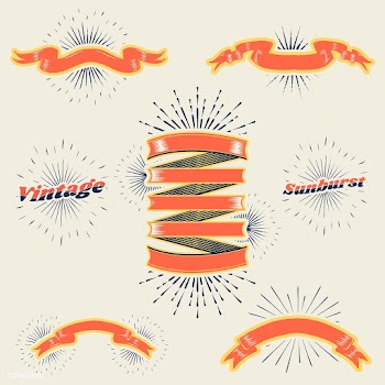 Blank ribbon banners | Free stock vector - 581774