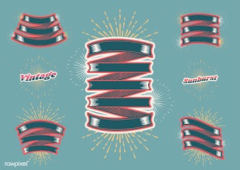 Blank ribbon banners | Free stock vector - 581840