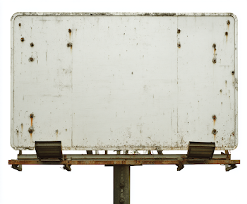 Blank Roadside Town Signage Board