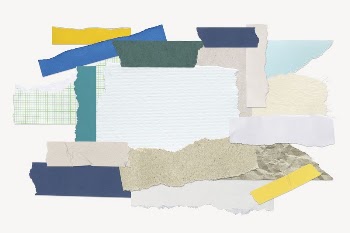 Blank scrap papers collage element | Free PSD - rawpixel