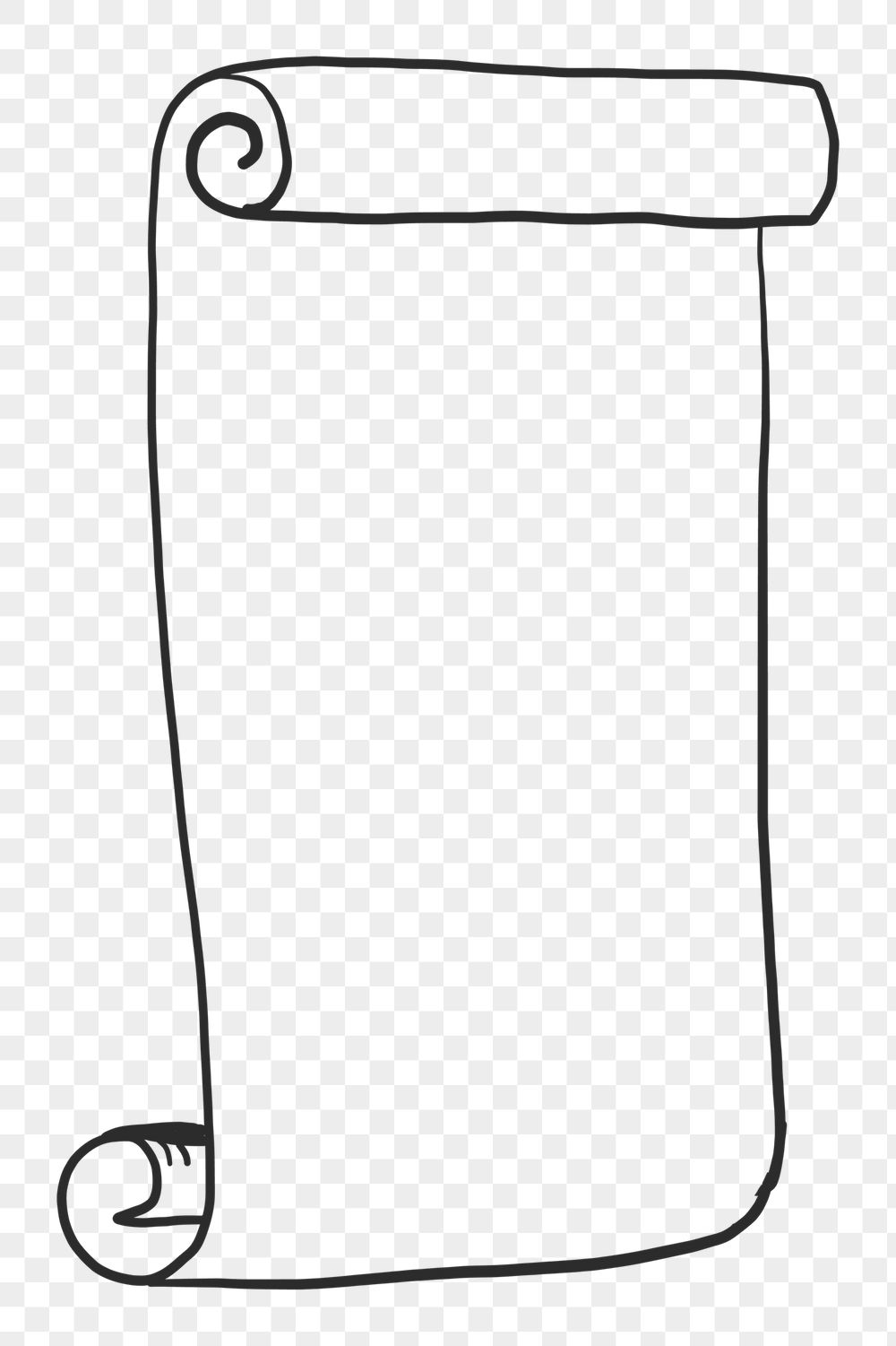 Blank scroll png, notice announcement | Free PNG - rawpixel