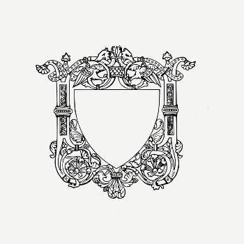 Blank shield collage element, coat | Free PSD Illustration - rawpixel