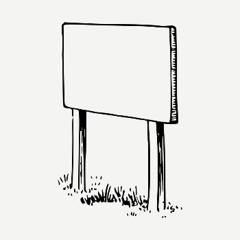 Blank sign clipart illustration psd. | Free PSD - rawpixel