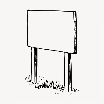 Blank sign illustration clipart vector. | Free Vector - rawpixel