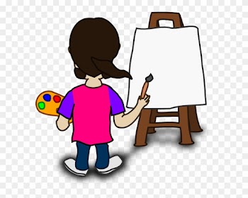 Blank Slate Clipart 2 By Sandra - Cartoon People Doing Art