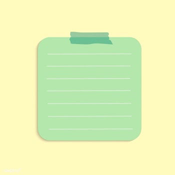 Blank square green reminder note vector | Free stock vector - 524910