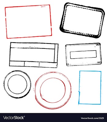 Blank stamps vector image