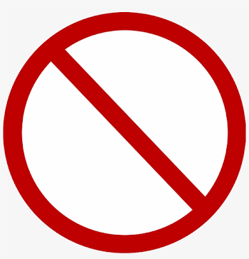 Blank Stop Sign Clipart - Red No Circle Vector - Free Transparent ...