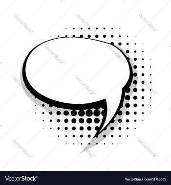  					Blank template comic speech round bubble vector image														