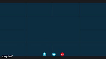 Blank video conference blue screen  | Free  illustration - 2333664