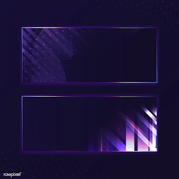 Blank violet purple rectangle neon signboard .. | Free stock vector - 535313