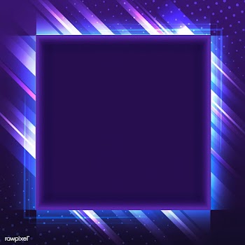 Blank violet square neon signboard vector | Free stock vector - 535174