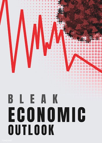 Bleak economic outlook social banner template illustration | Free  illustration - 2307975