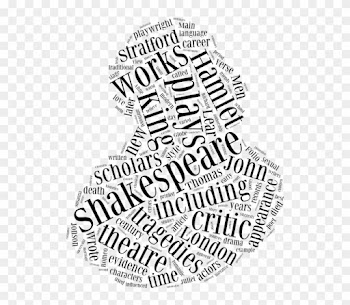 Bleed Area May Not Be Visible - William Shakespeare Word Cloud