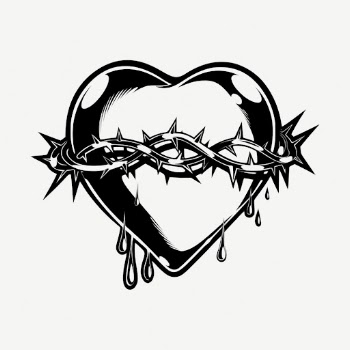 Bleeding heart collage element, vintage | Free PSD - rawpixel