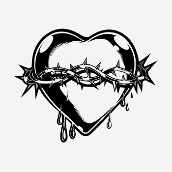 Bleeding heart hand drawn illustration. | Free Photo - rawpixel
