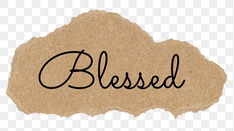 Blessed png word, torn paper, | Free PNG - rawpixel