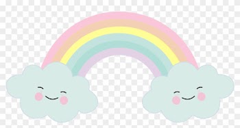 Blessing Raing Clip Art - Arco Iris Chuva De Amor