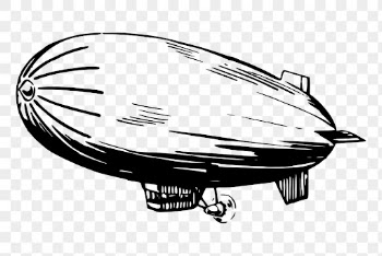 Blimp airship png sticker vintage | Free PNG - rawpixel