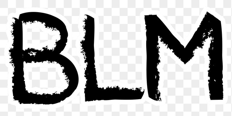 BLM png word sticker typography, | Free PNG - rawpixel