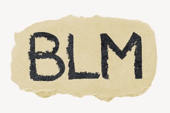 BLM word, torn craft paper | Free PSD - rawpixel