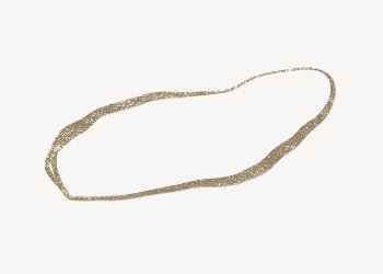 Blob shape collage element, gold | Free Photo - rawpixel
