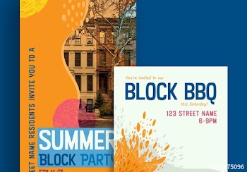 Block Party Outdoor Event Social Media Set