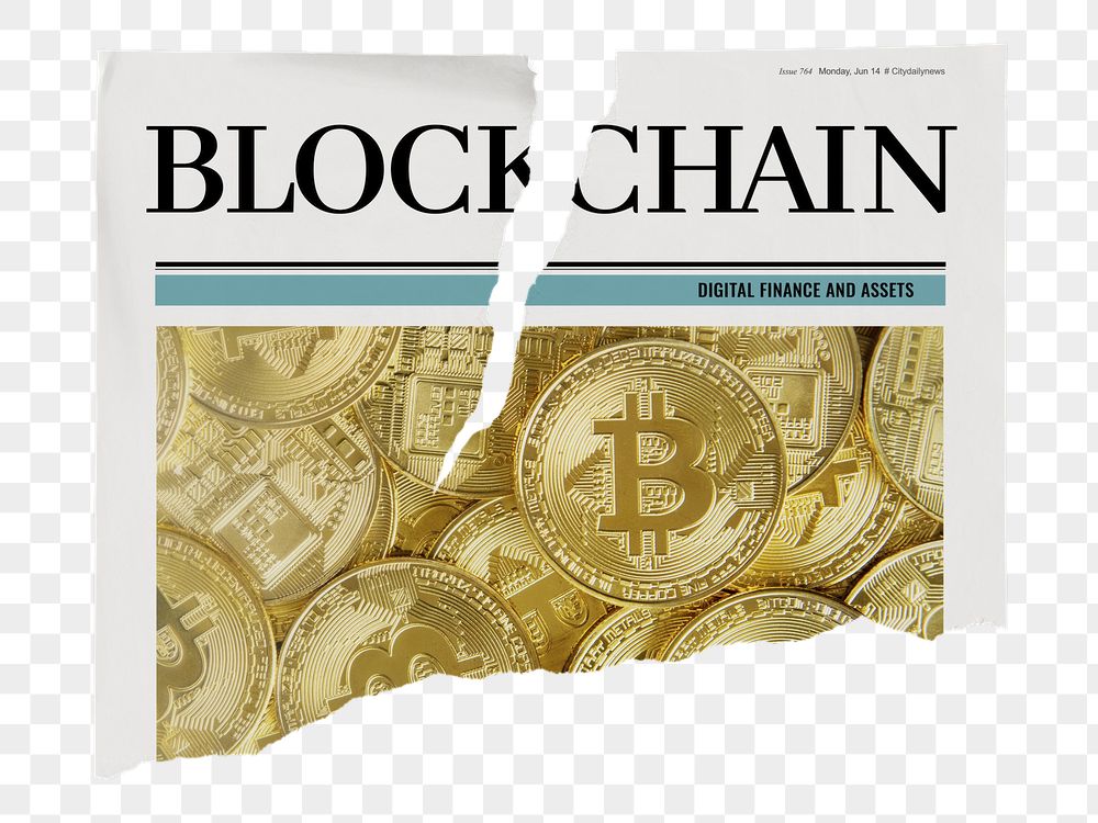 Blockchain newspaper png sticker, cryptocurrency | Free PNG - rawpixel