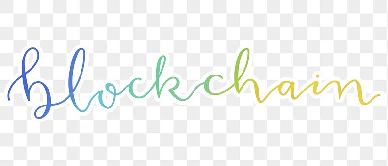 Blockchain png word sticker typography, | Free PNG - rawpixel