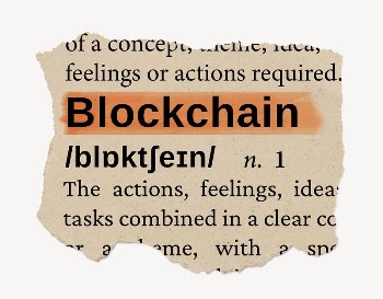 Blockchain ripped dictionary, editable word | Free PSD - rawpixel