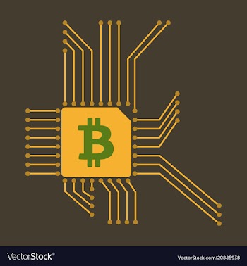 Blockchain system and network concept finance vector image
