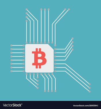 Blockchain system and network concept finance vector image