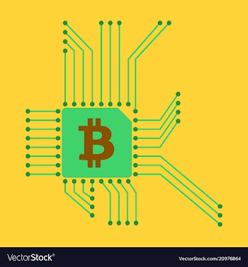 Blockchain system and network concept finance vector image
