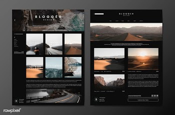 Blog feed template design | Free stock vector - 575224