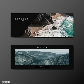 Blog header design templates | Free stock vector - 575226