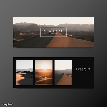 Blog header design templates | Free stock vector - 575231