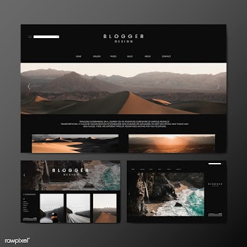 Blog main page template | Free stock vector - 575187