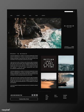 Blog main page template | Free stock vector - 575190