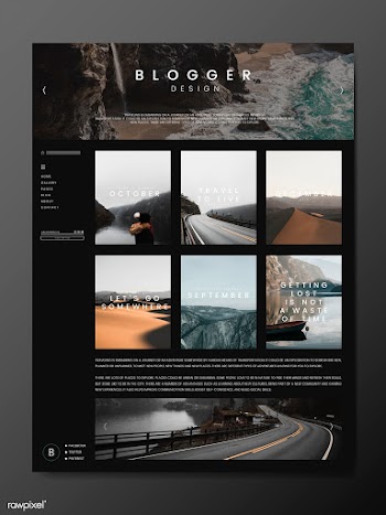 Blog main page template | Free stock vector - 575200