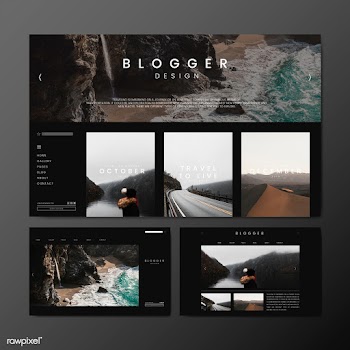Blog main page template | Free stock vector - 575202