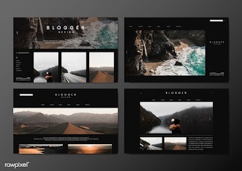 Blog main page template | Free stock vector - 575203