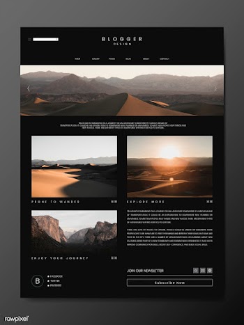 Blog main page template | Free stock vector - 575216