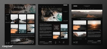 Blog main page template | Free stock vector - 575218
