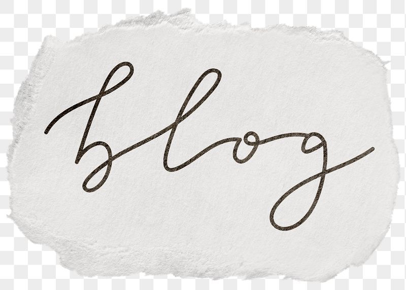 Blog png word sticker typography, | Free PNG - rawpixel