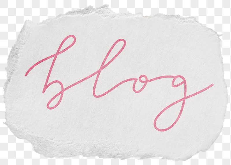 Blog png word sticker typography, | Free PNG - rawpixel