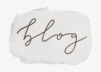 Blog word, ripped paper typography | Free PSD - rawpixel
